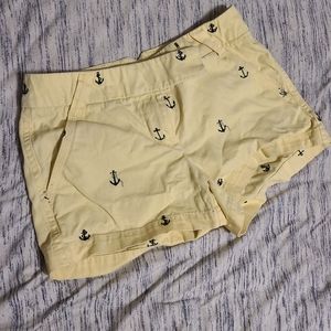 J Crew Yellow Chino Shorts